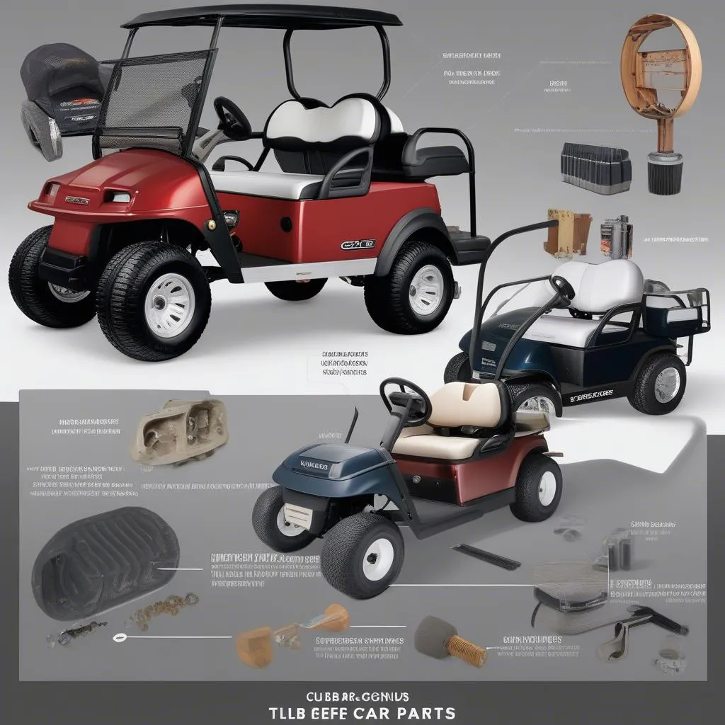 Pièces détachées pour voiturette de golf Club Car