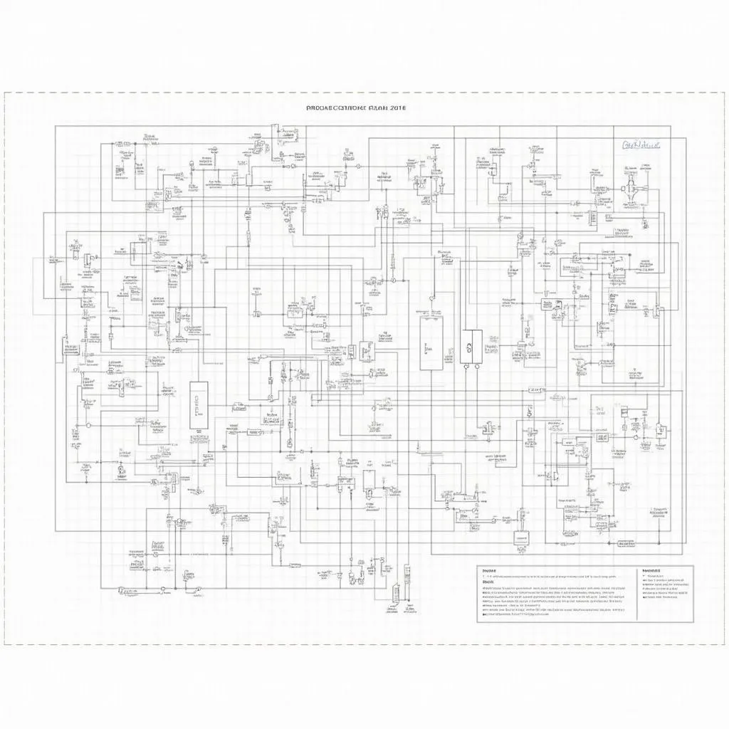 Plan autel du circuit électrique d'une voiture