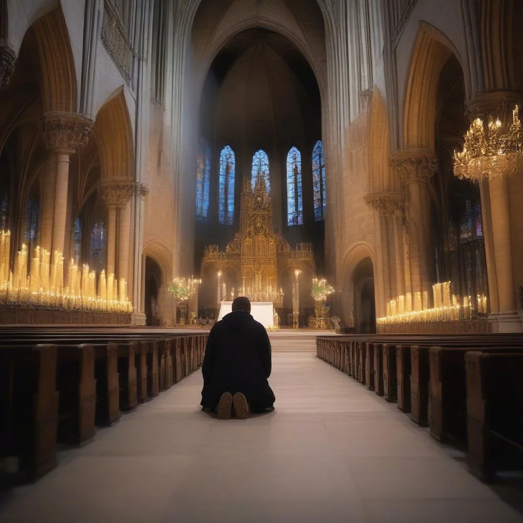 L'autel de Notre-Dame, un lieu de prière et de recueillement