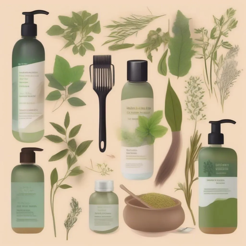 Produits capillaires naturels à base de plantes