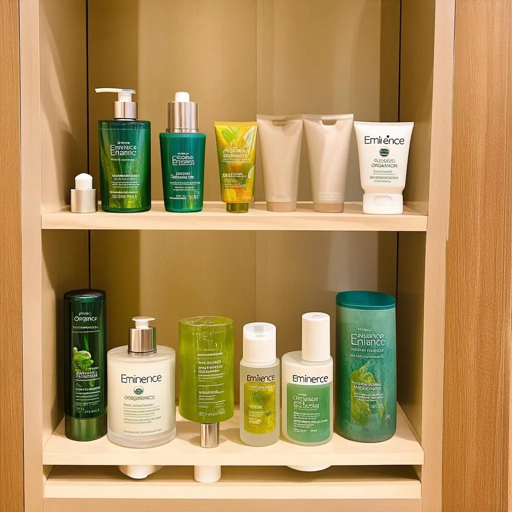 Produits Eminence Organic Skin Care dans un spa