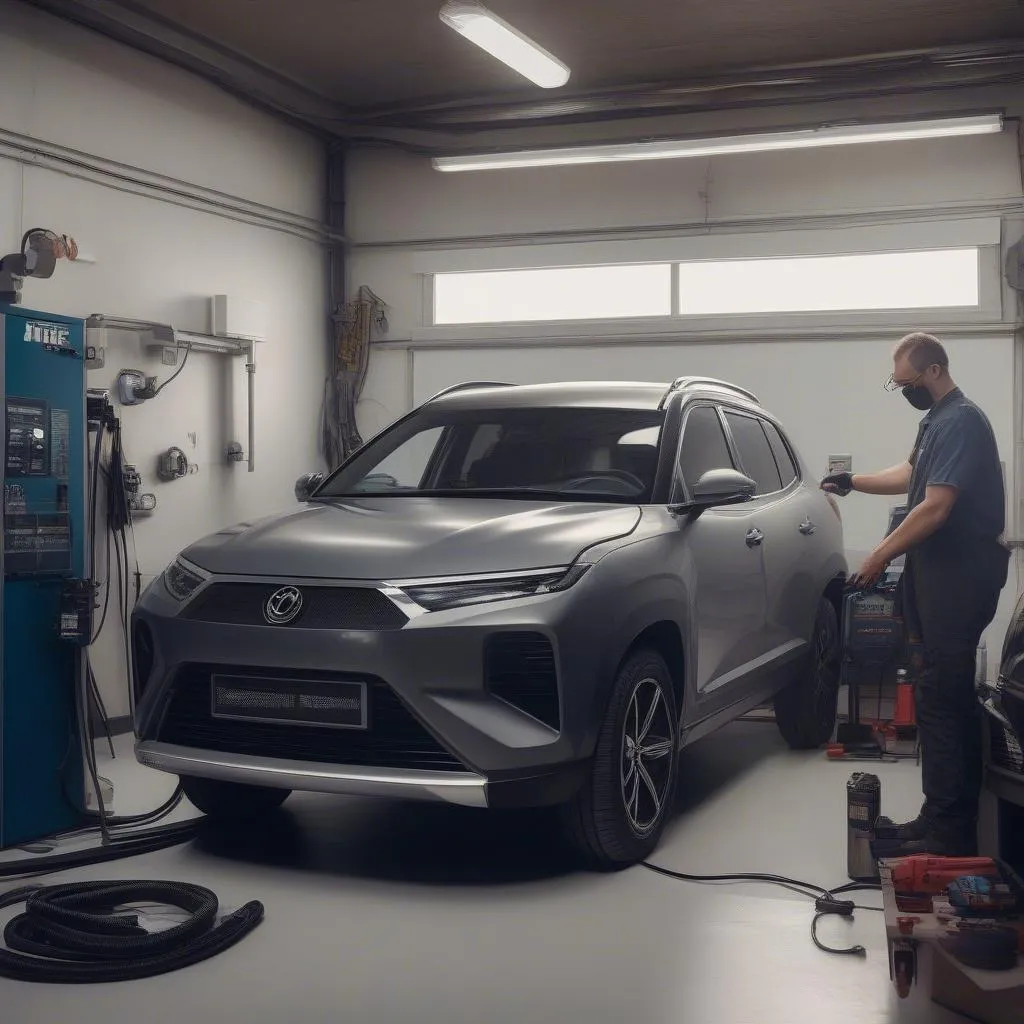 Recharge de la climatisation d'une voiture