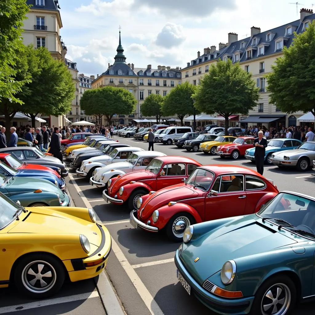 Rencontre automobile et café à Paris