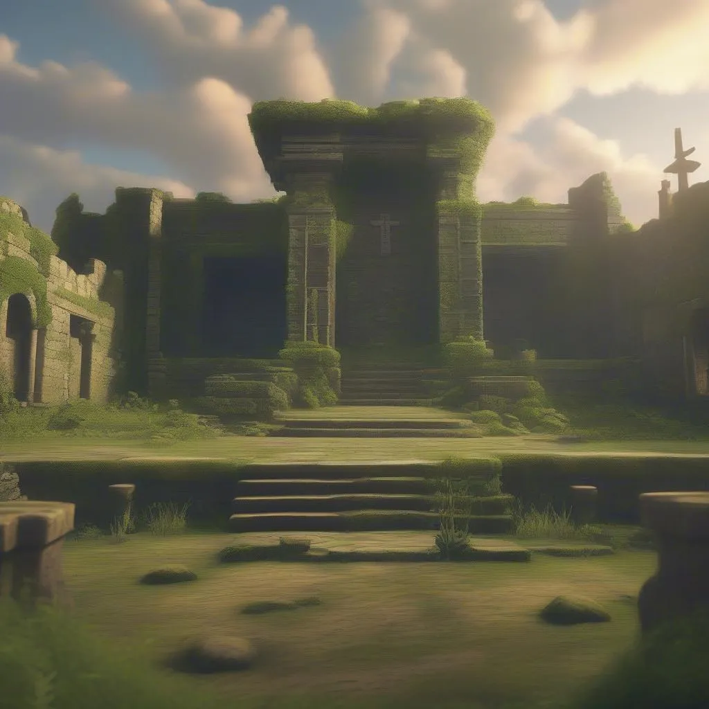 Ruines d'un autel antique dans Zelda Tears of the Kingdom