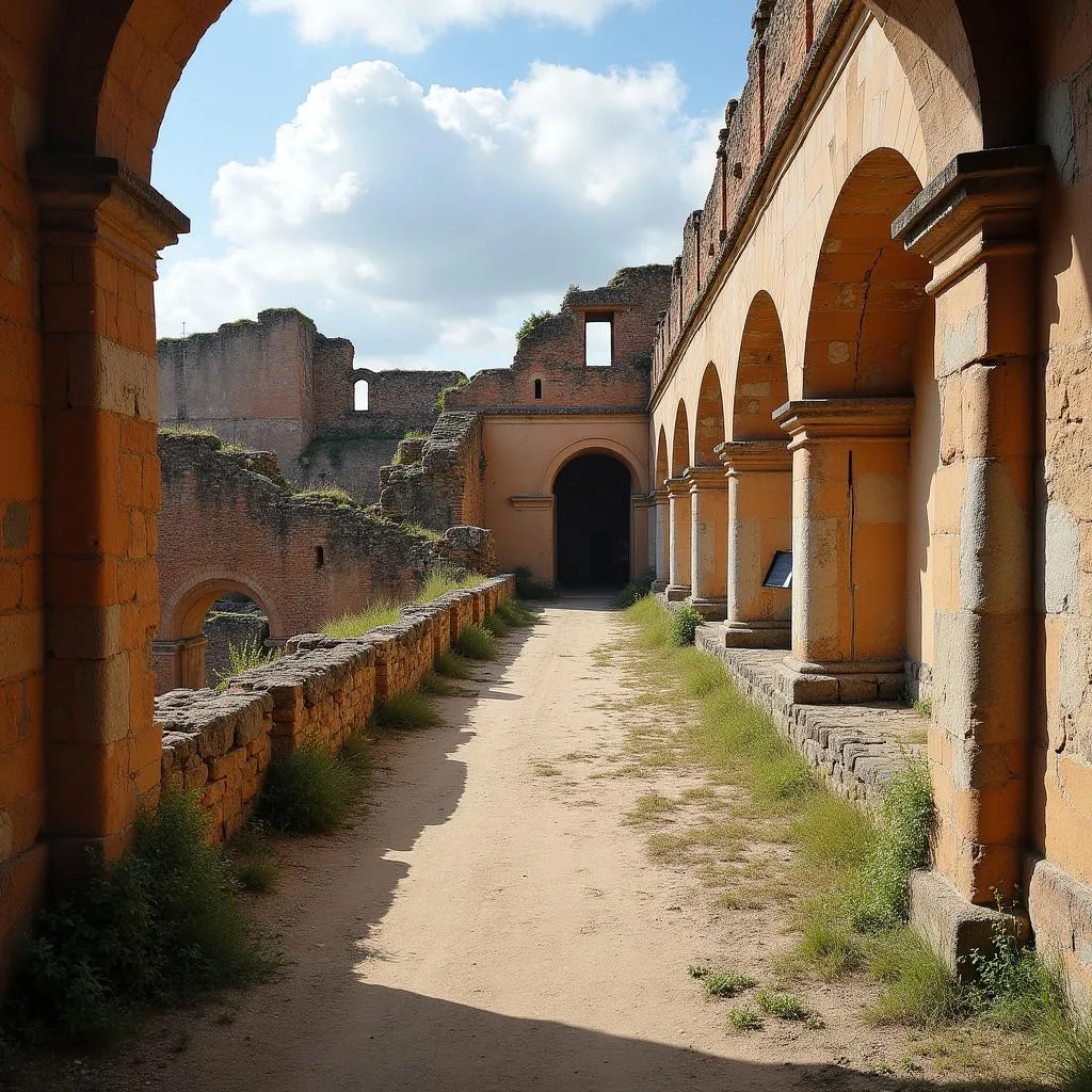 Ruines de la basilique paléochrétienne de Toulouse