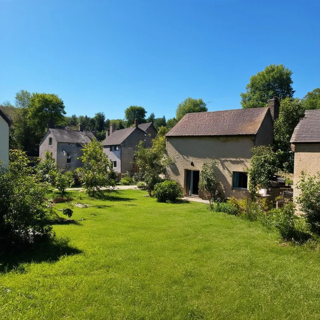 Un village paisible au cœur de la nature