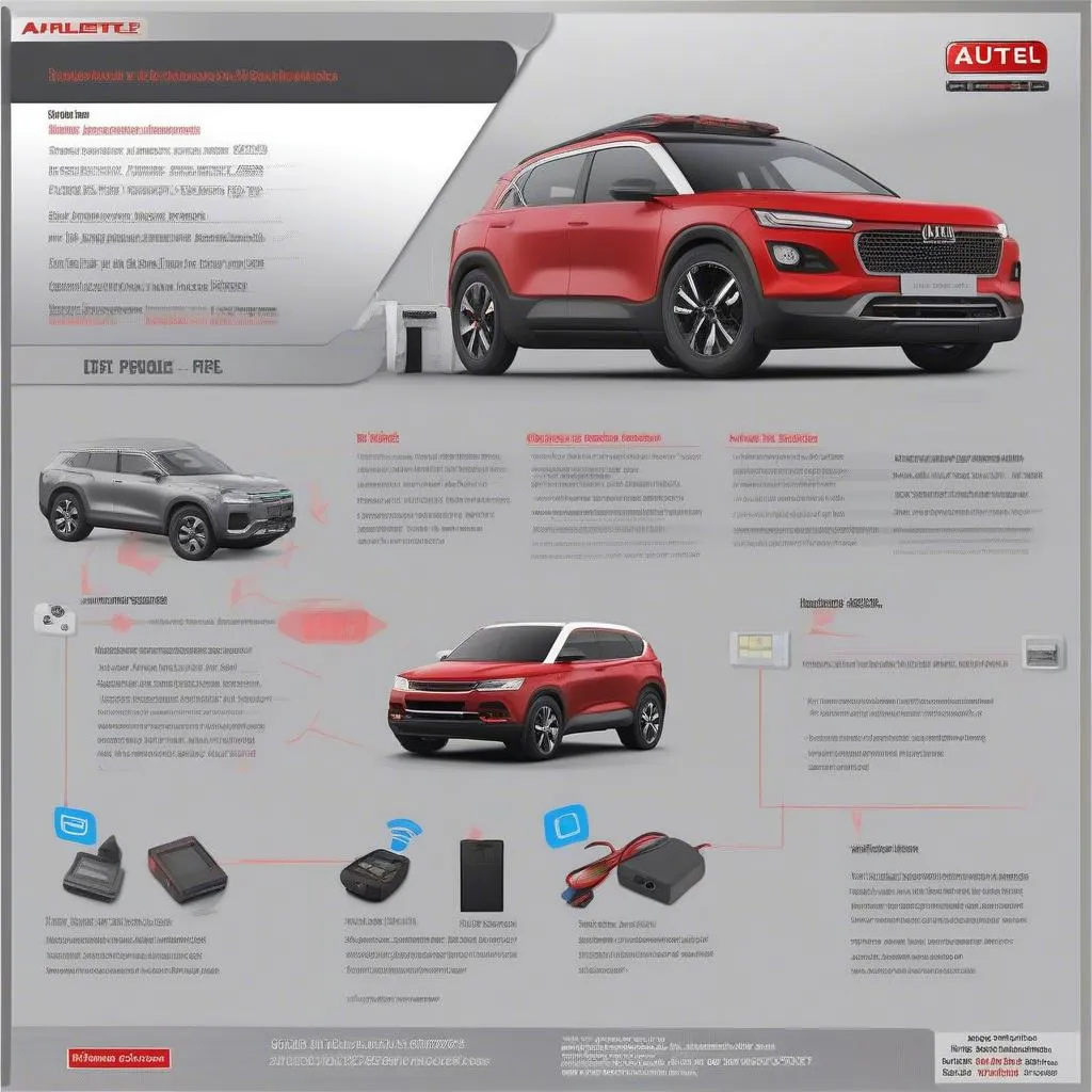 Scanner de diagnostic Autel pour identifier les codes d'erreur et les problèmes potentiels dans une voiture