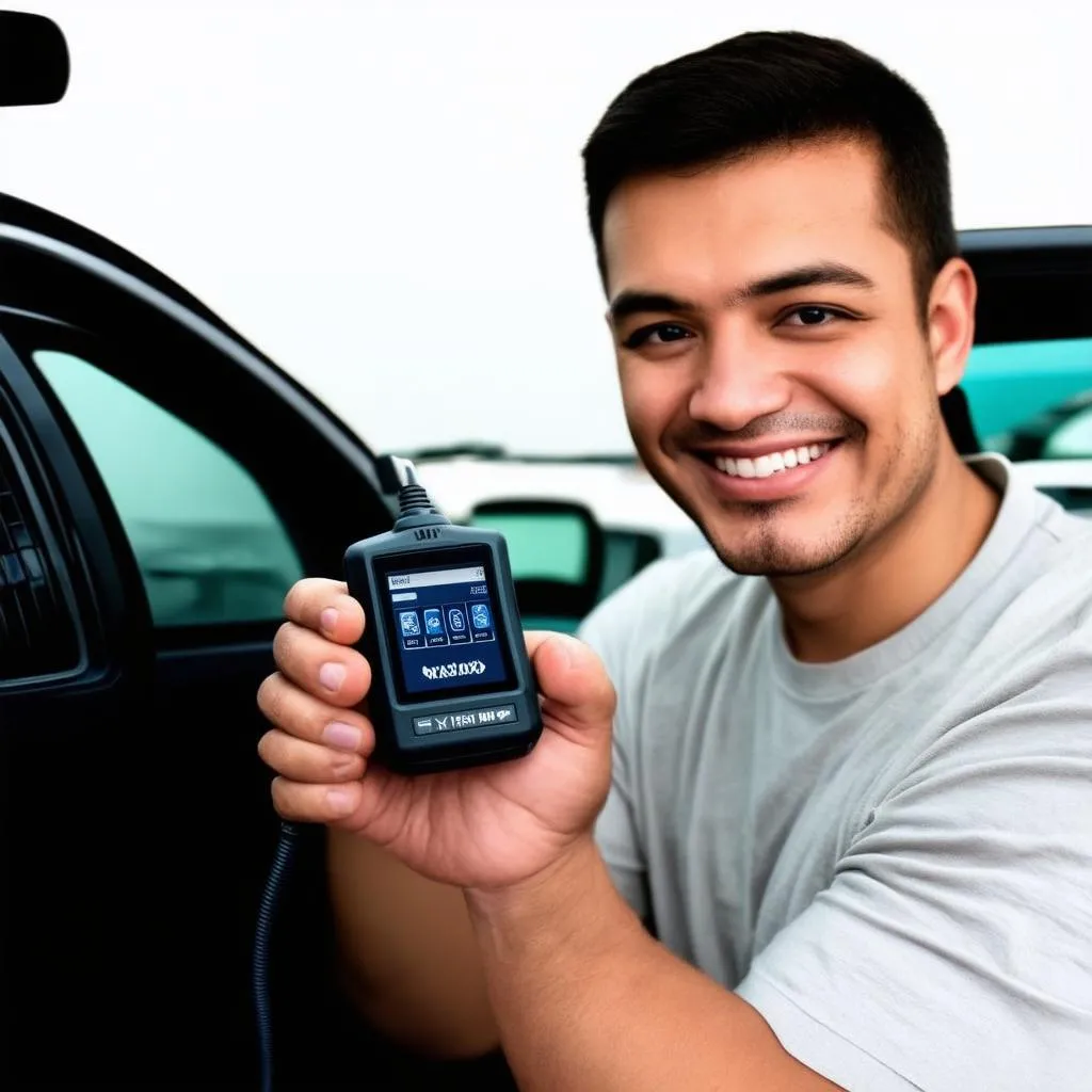 Scanner automobile pour diagnostiquer la lumière d'autel