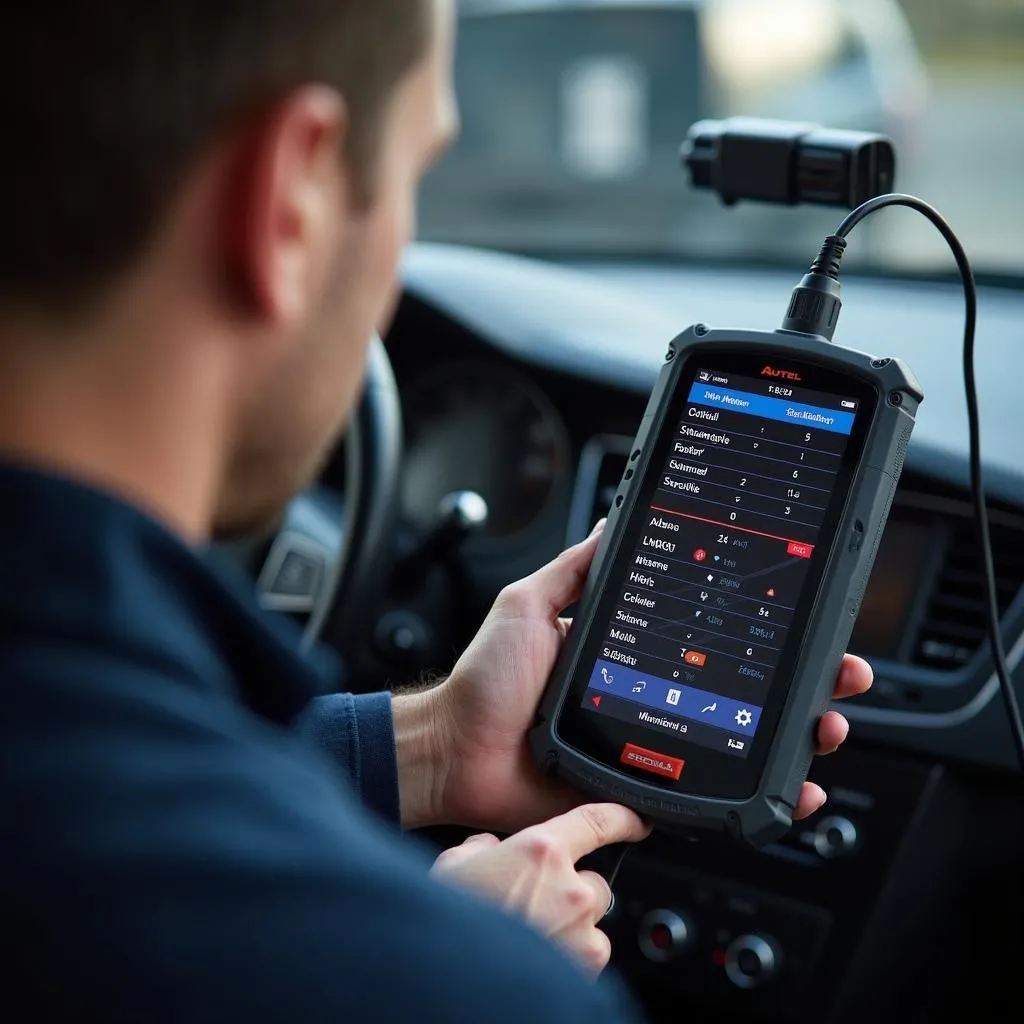 Diagnostic automobile avec un scanner Autel