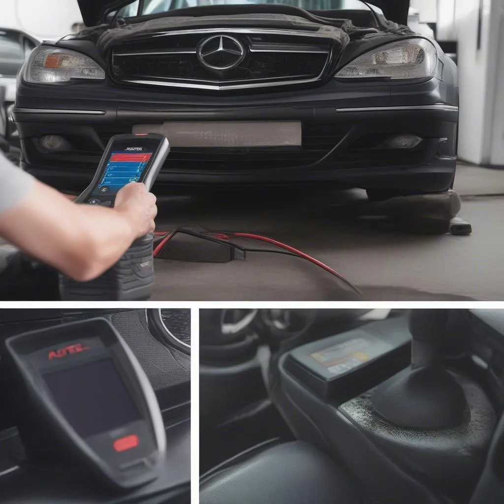 Diagnostic d'une Mercedes-Benz C-Class avec le scanner OBD2 Autel