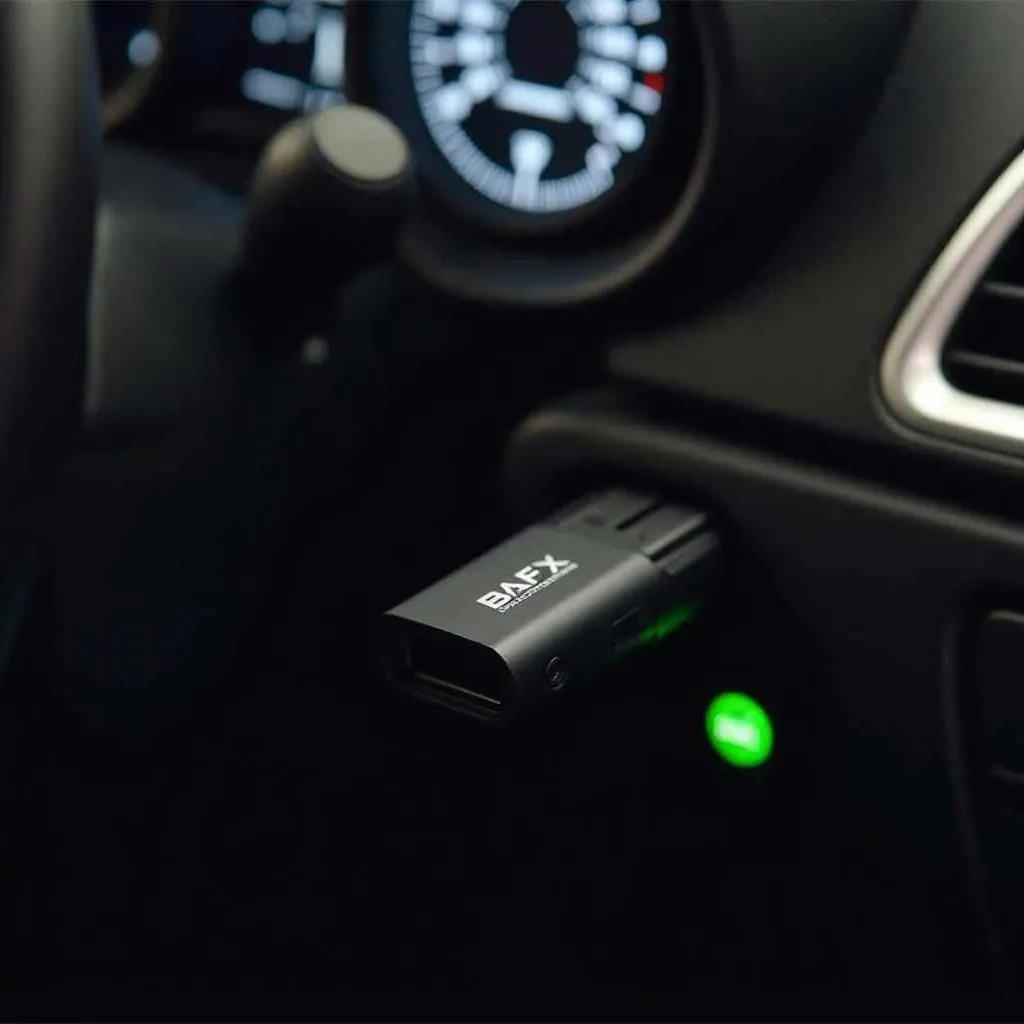 Scanner OBD2 Bluetooth Bafx connecté à une voiture