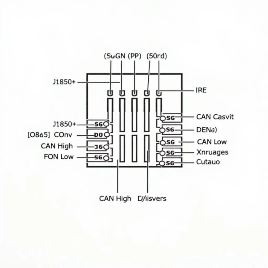 Schéma de brochage OBD II