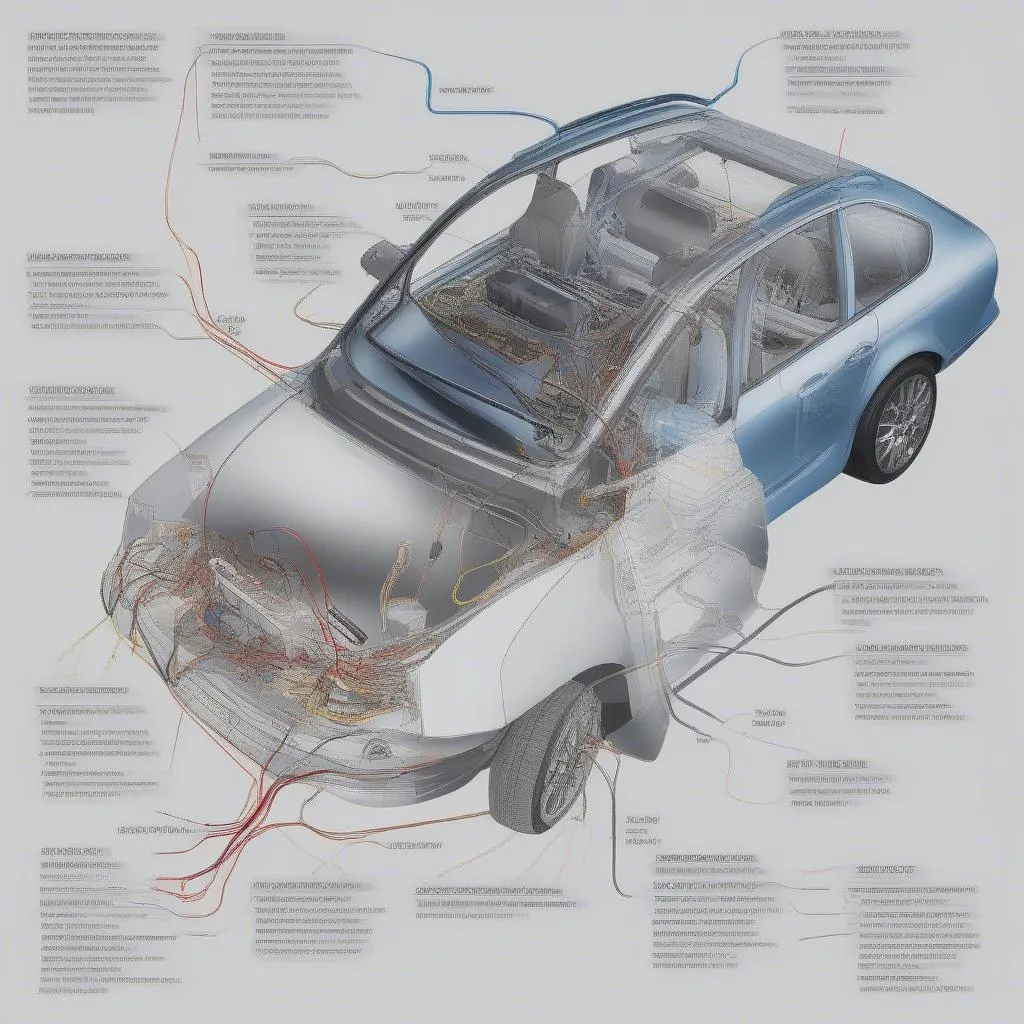 Schéma électrique d'une voiture européenne