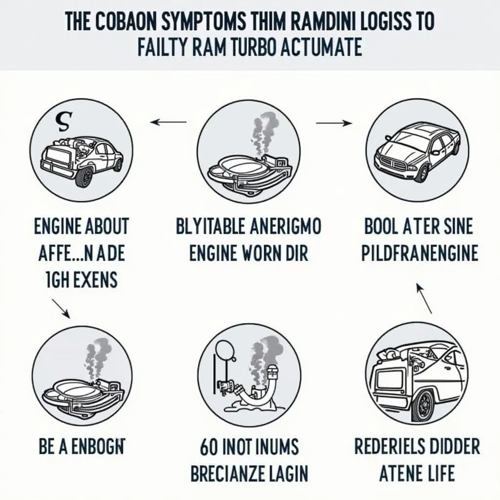 Symptômes d'un ram turbo actuator défectueux