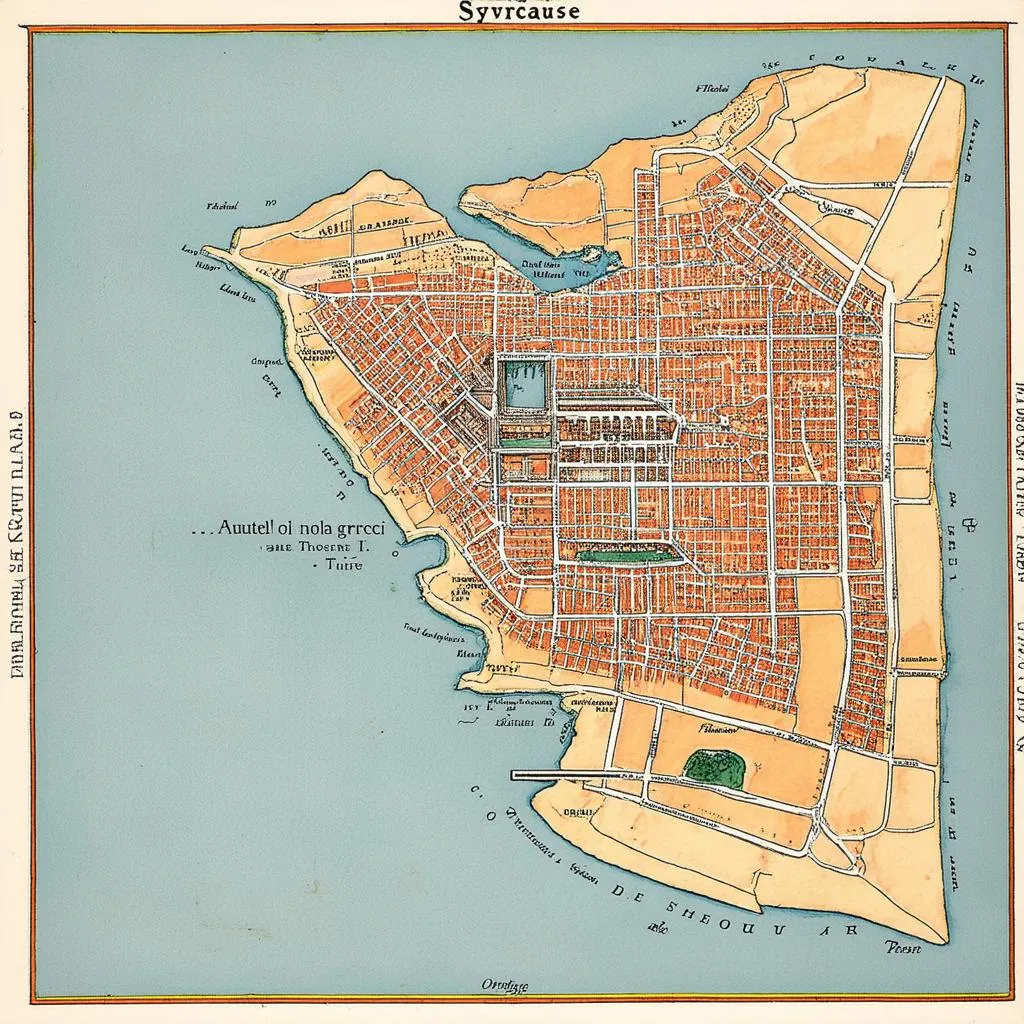 Carte antique de Syracuse