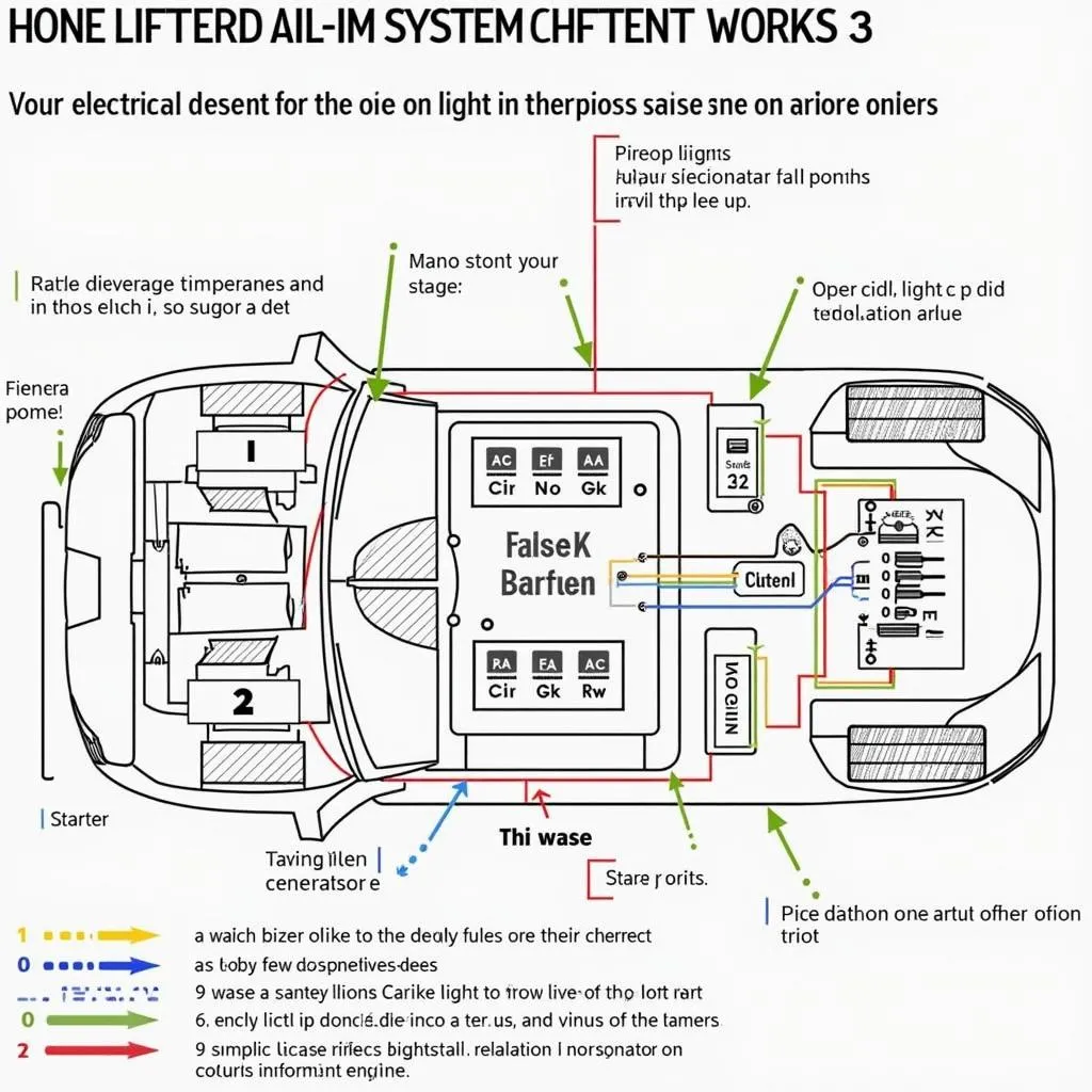 Fonctionnement du système électrique d'une voiture