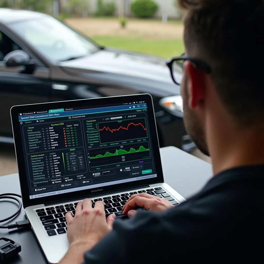 Téléchargement de logiciel de diagnostic automobile sur un ordinateur portable