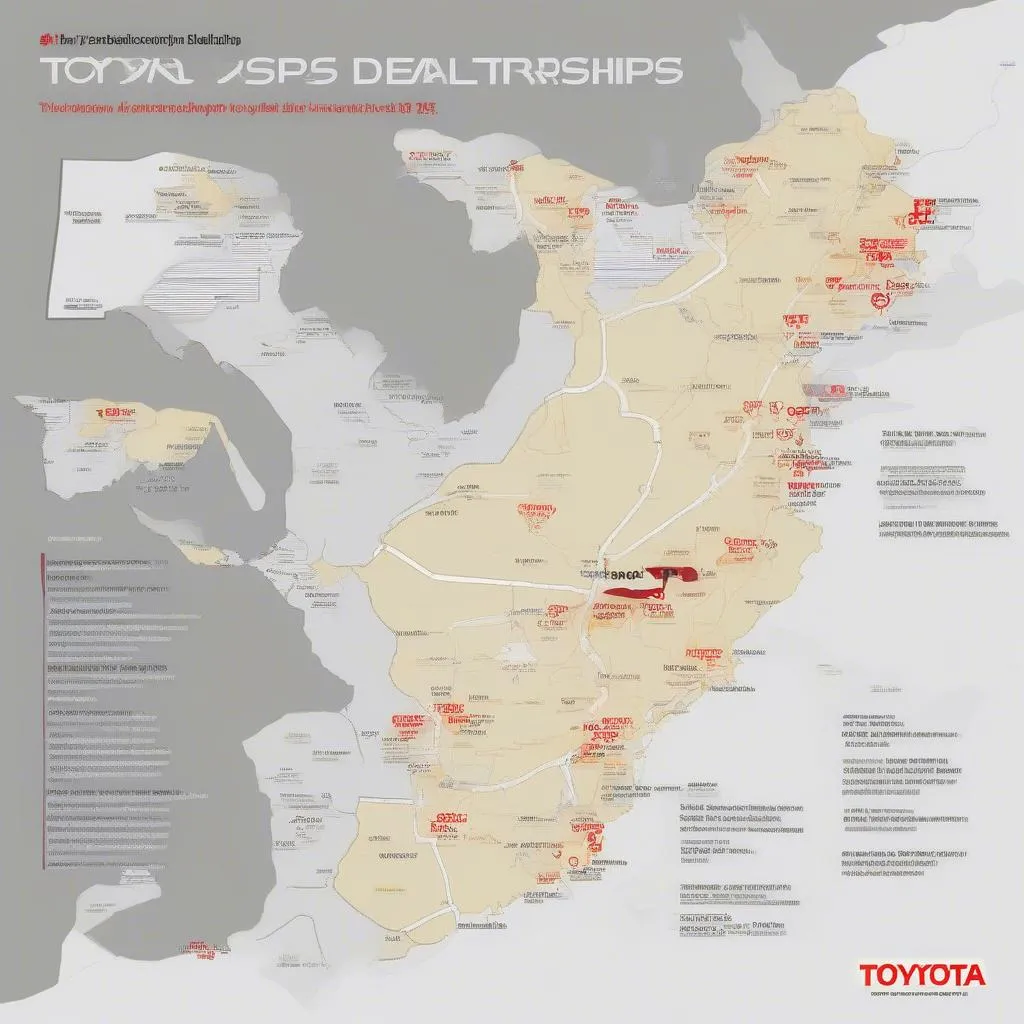 Carte des concessionnaires Toyota