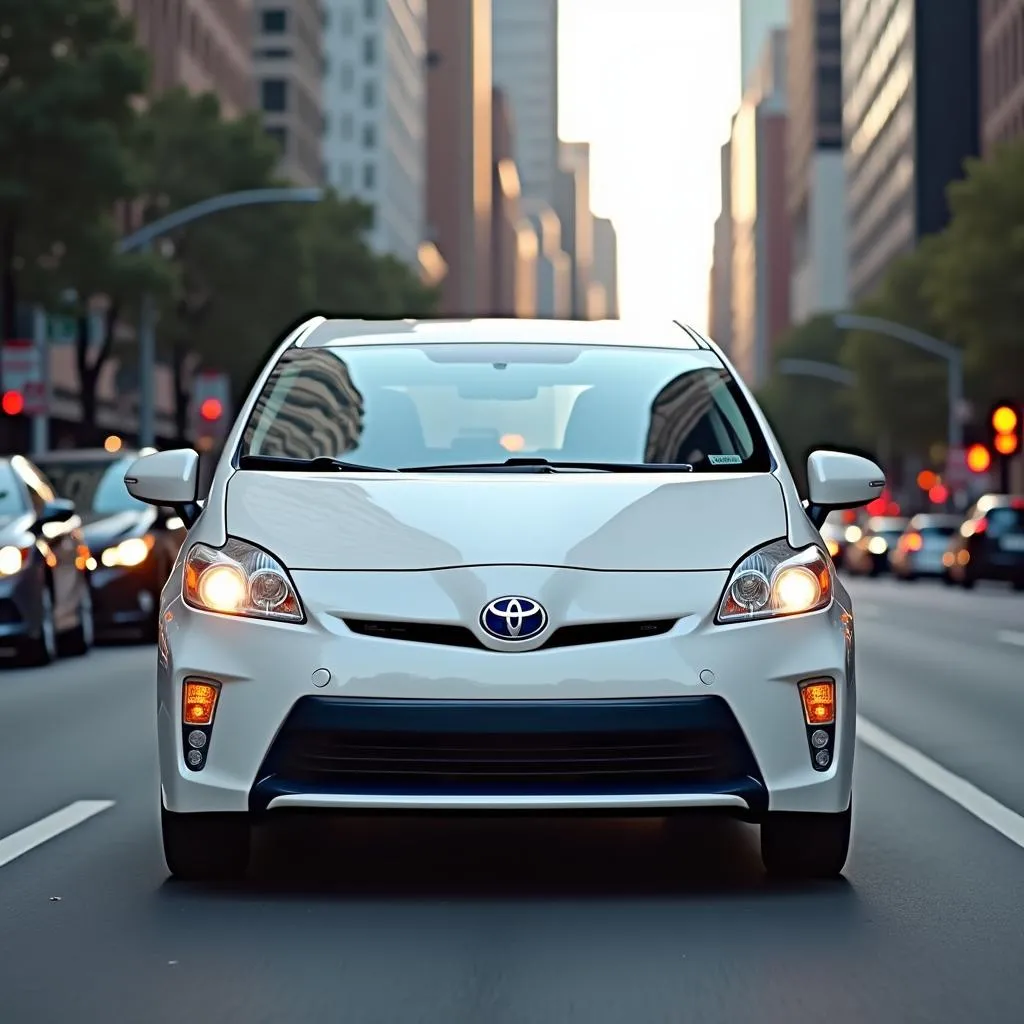 Toyota Prius hybride d'occasion en ville