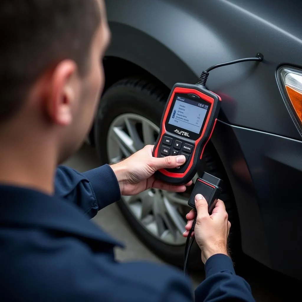 Connexion de l'Autel MaxiDiag MD805 G à une voiture