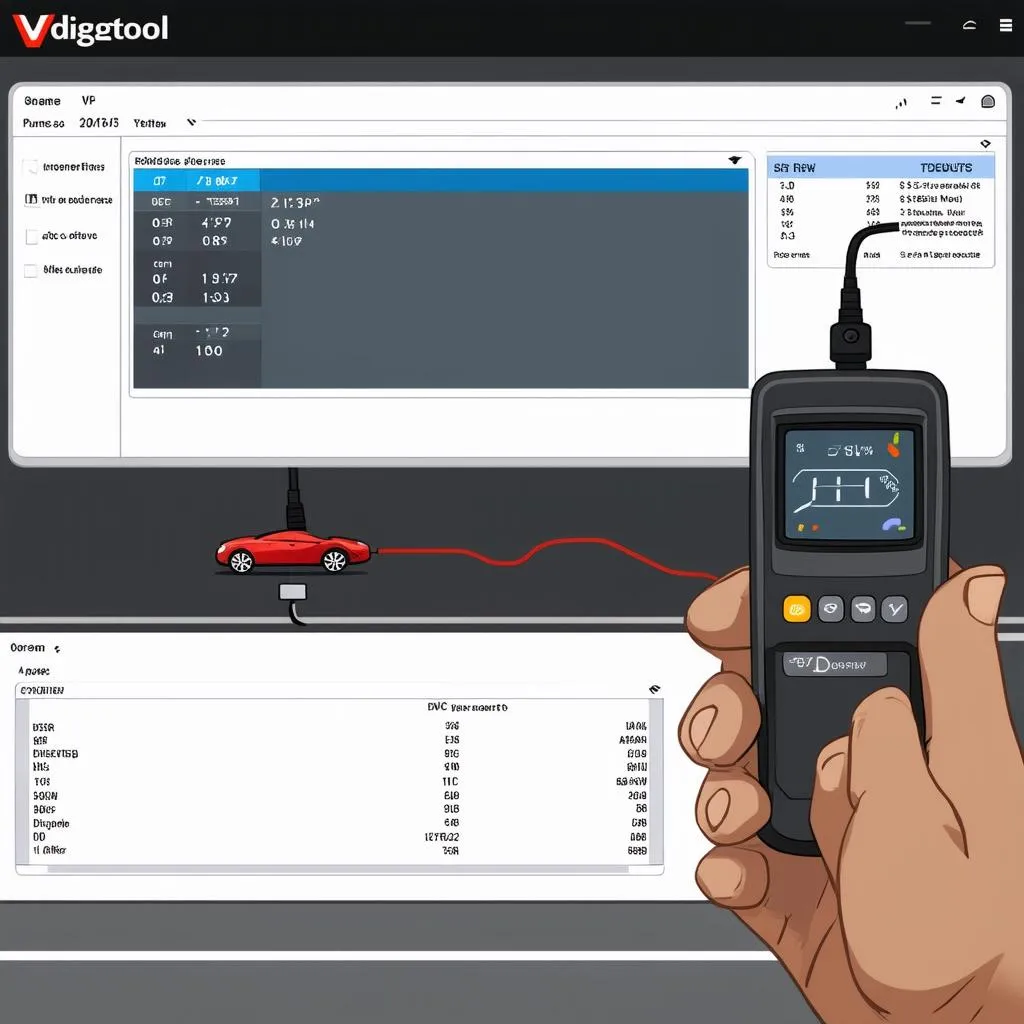 Vdiagtool Scanner Illustration