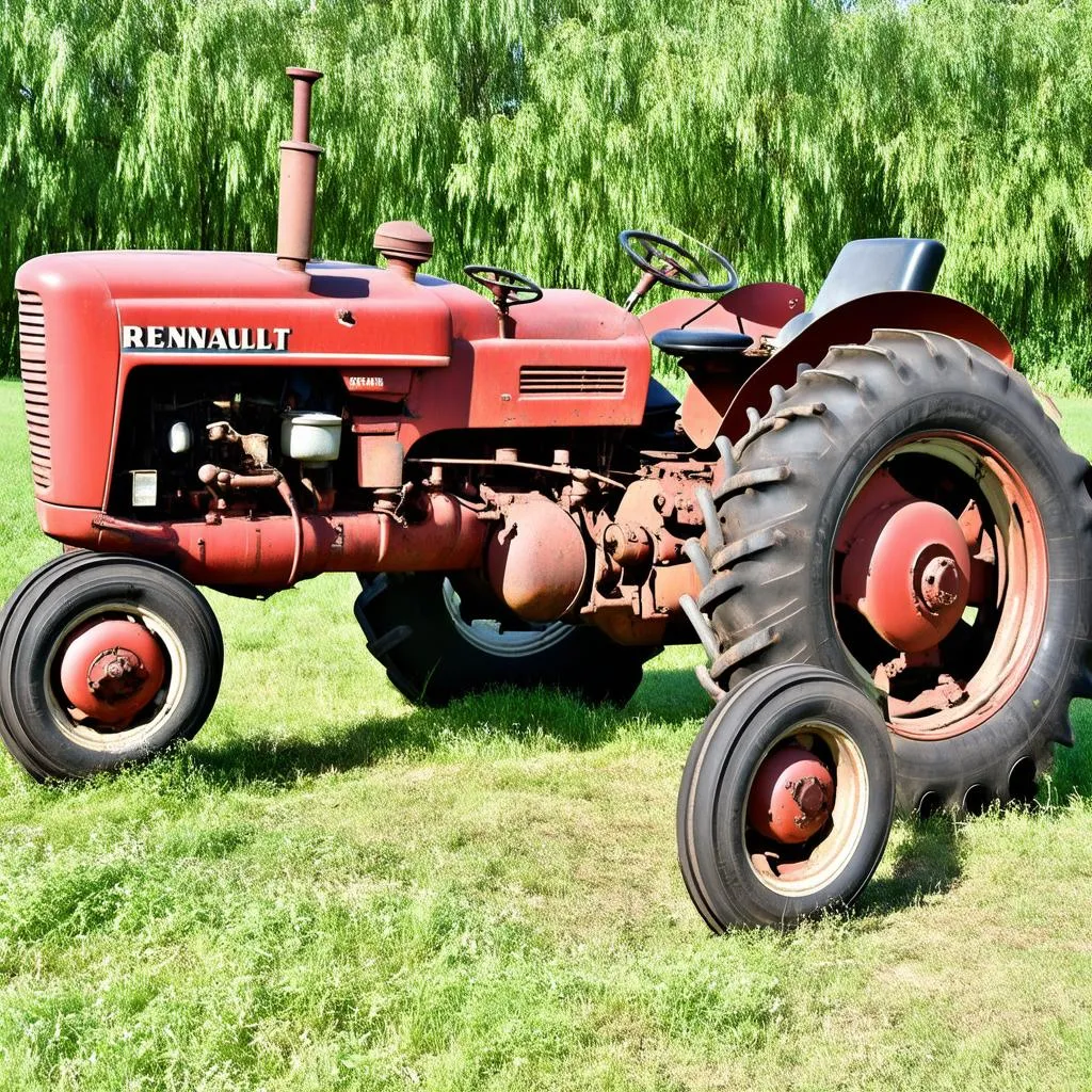 Vieux tracteur Renault