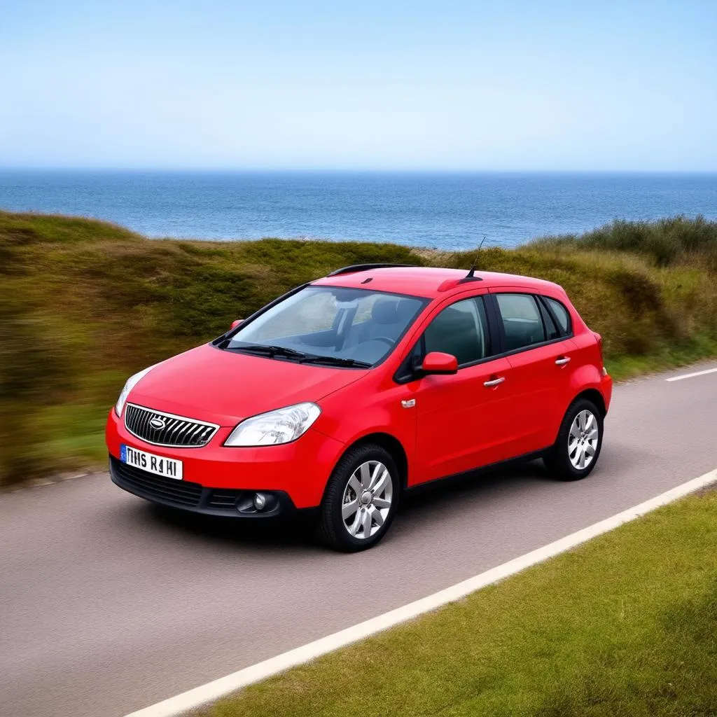 voiture occasion sur la route