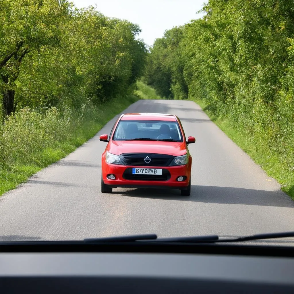 Voiture sur la route