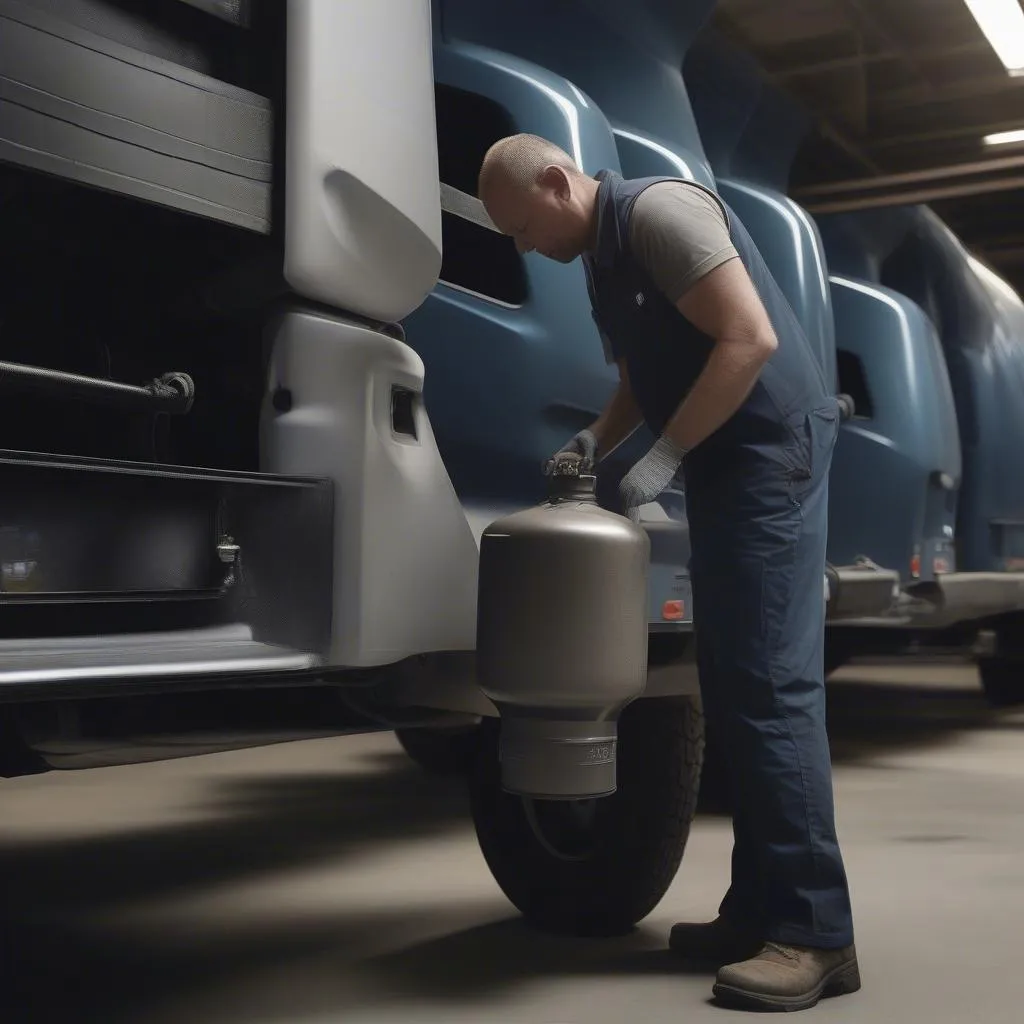 Volvo VNL Air Tank Inspection