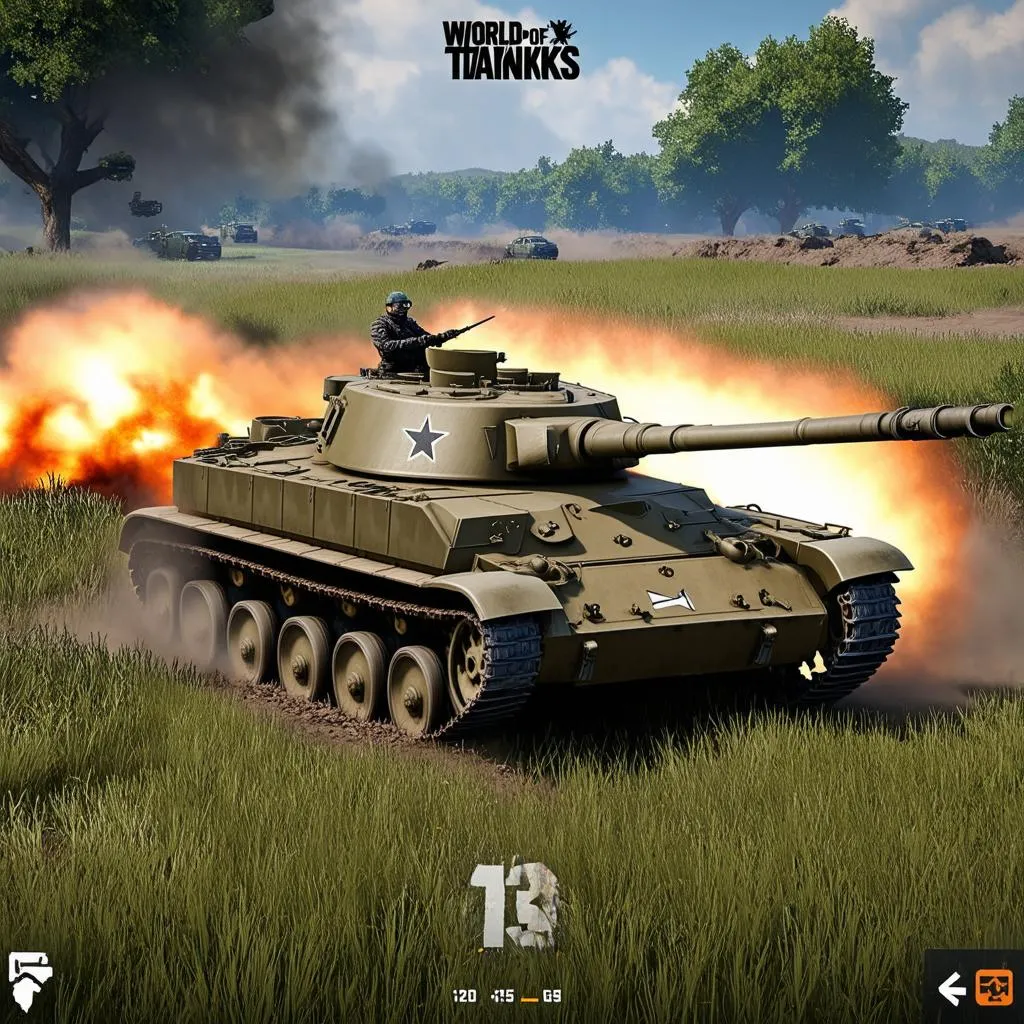 Capture d'écran du jeu World of Tanks