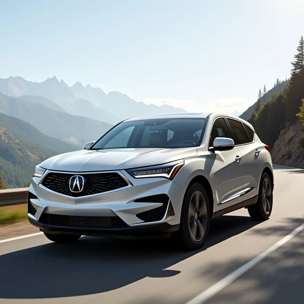 Acura RDX 2022 sur la route