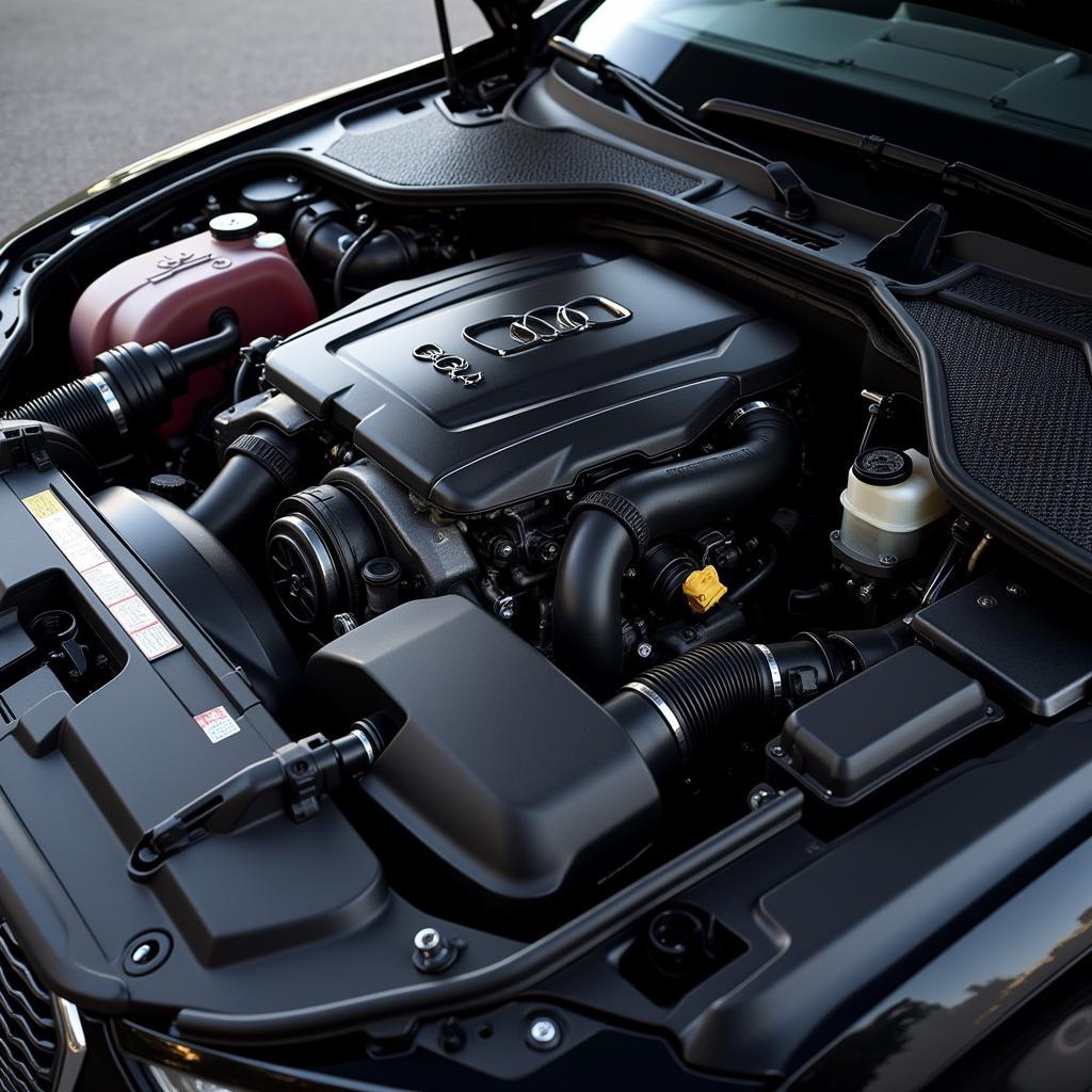 Le moteur V6 bi-turbo de l'Audi RS4 offre des performances exceptionnelles