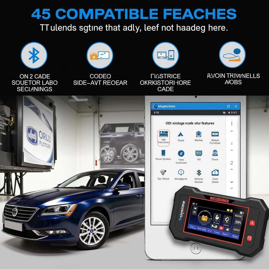 Scanner OBD Bluetooth Autel MaxiCOM MK808TS