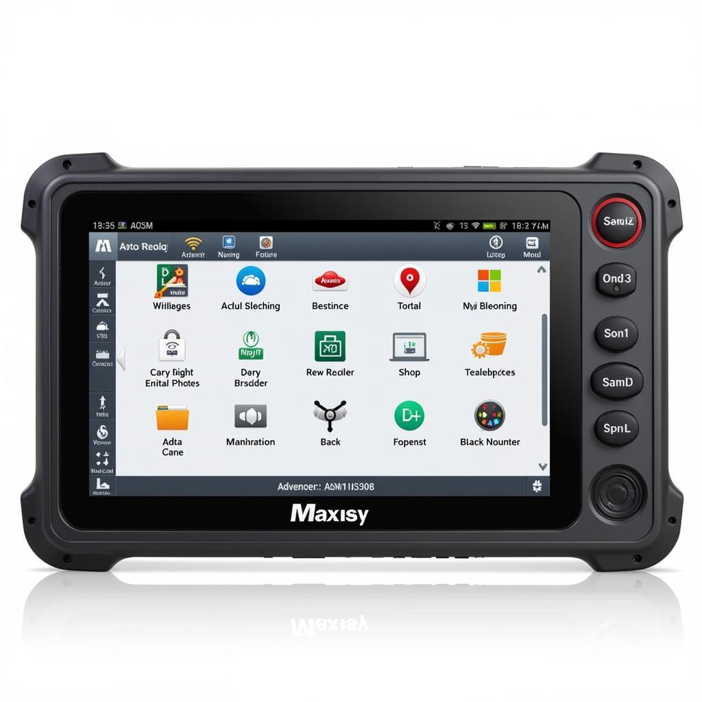 Interface utilisateur du scanner automobile Autel MaxiSys MS908