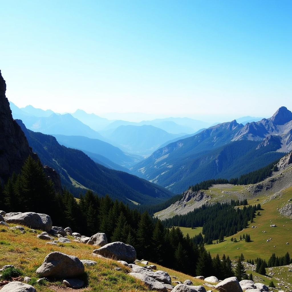 Vue panoramique depuis l'Autel Refugi Grau Roig