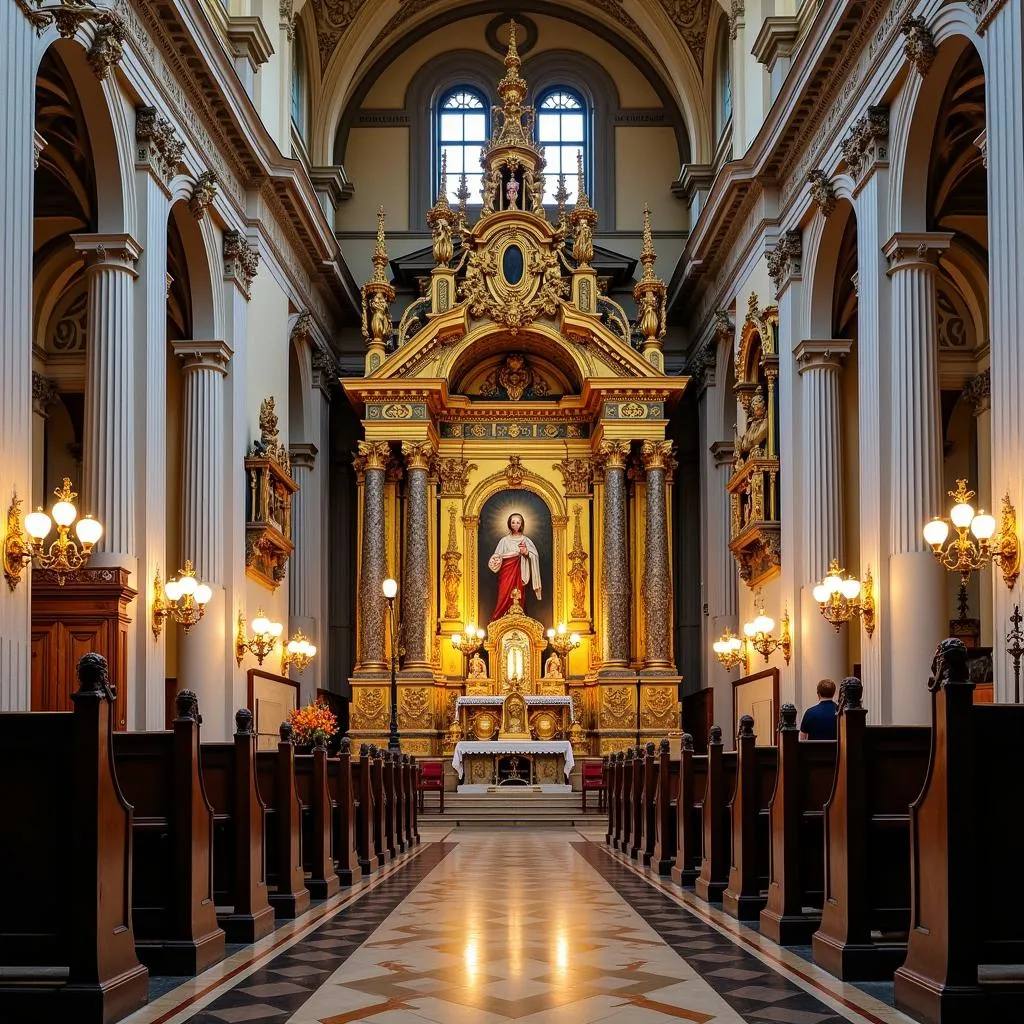 Autel de Saint Ignace dans l'Église du Gesù