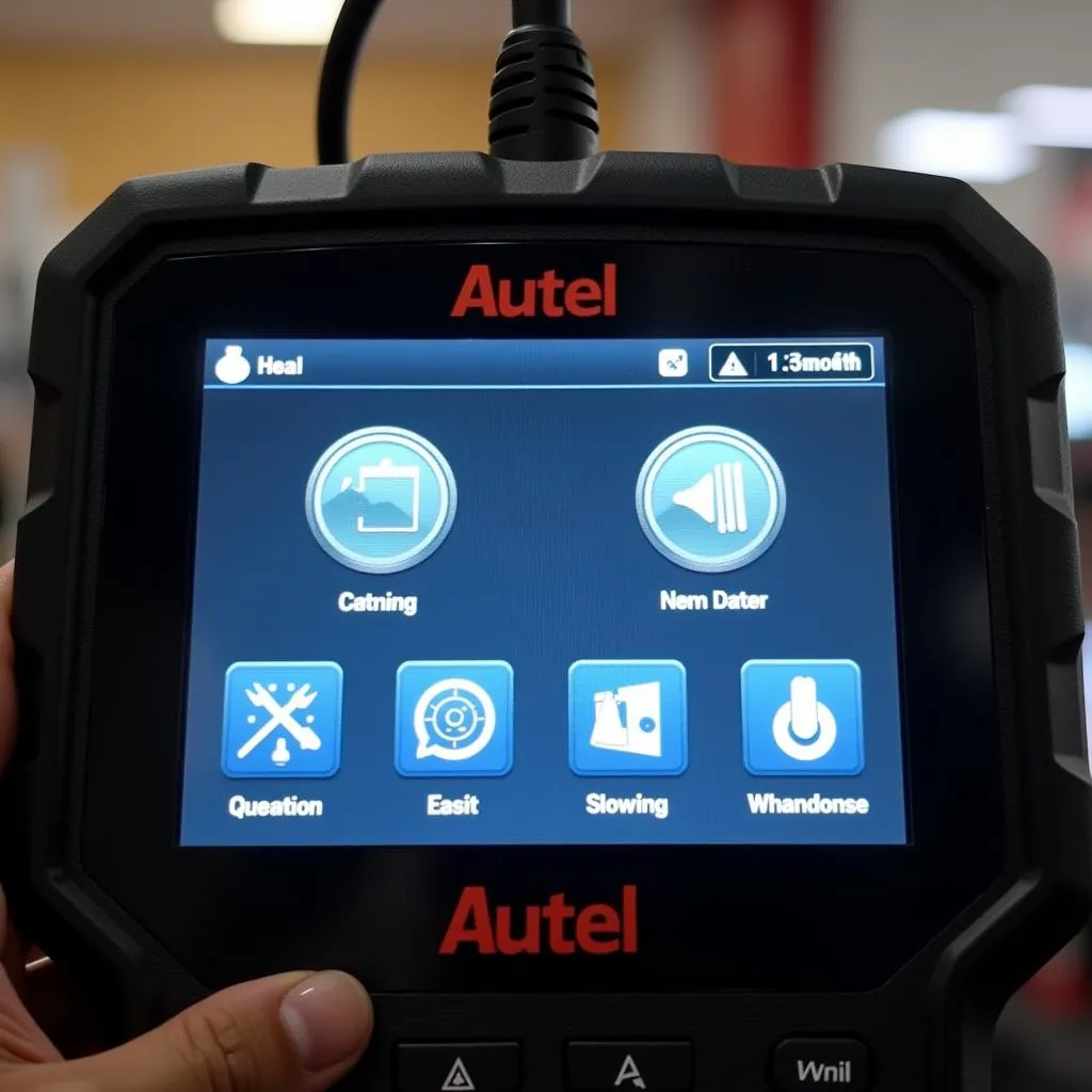 Interface intuitive d'un scanner automobile Autel