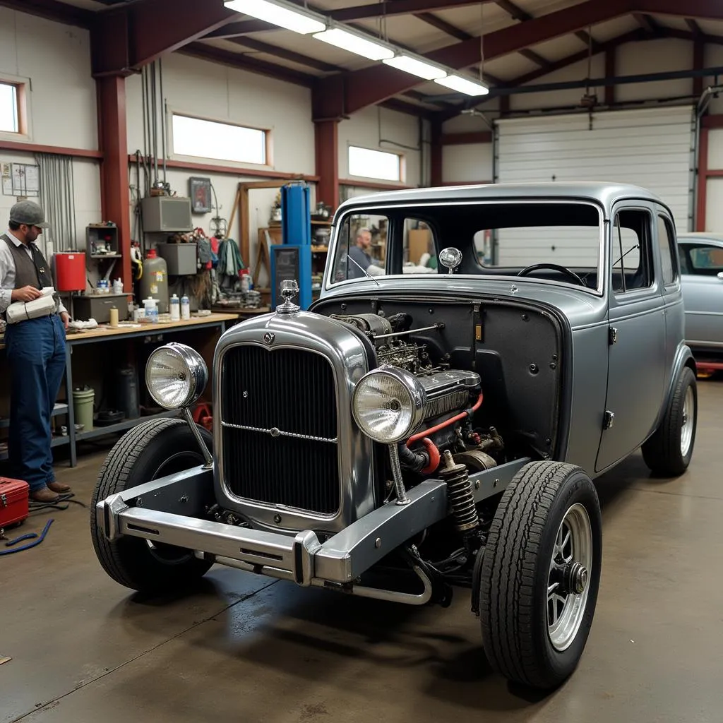 Restauration d'une voiture ancienne