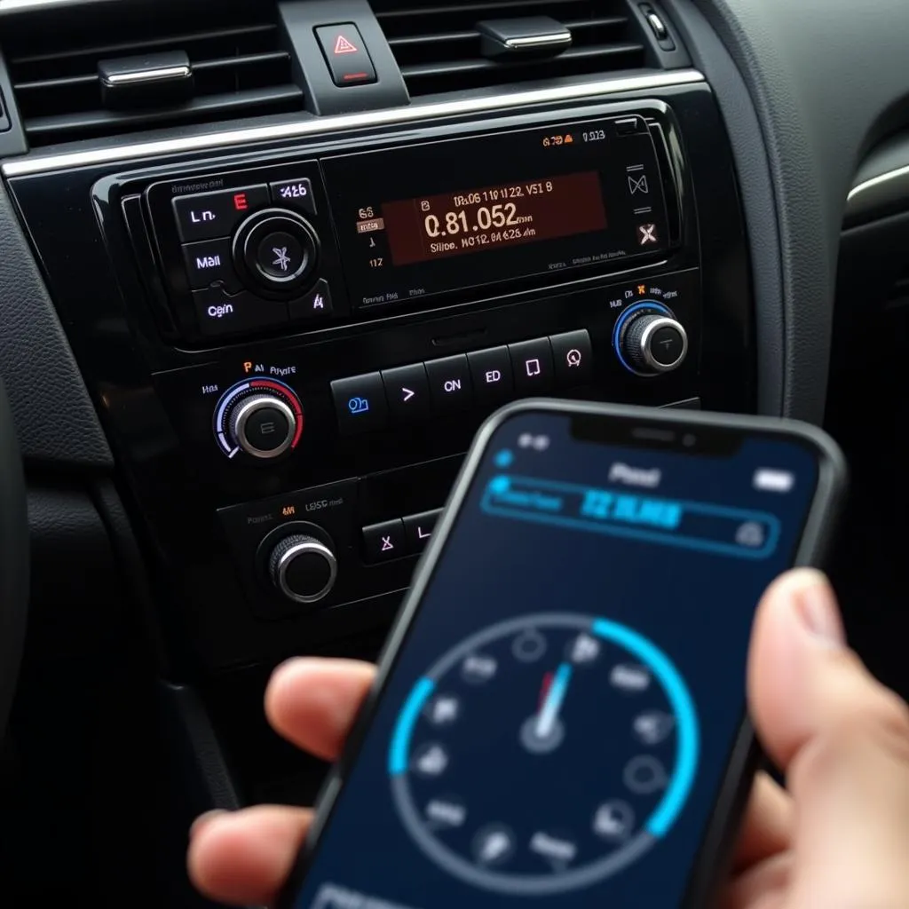 Autoradio Bluetooth avec un smartphone connecté