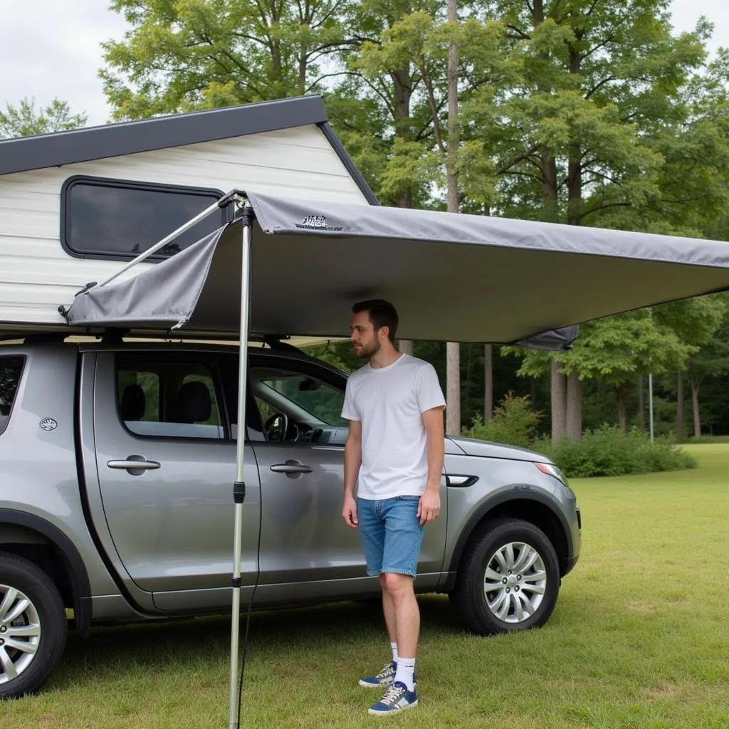 Auvent de voiture pour le camping