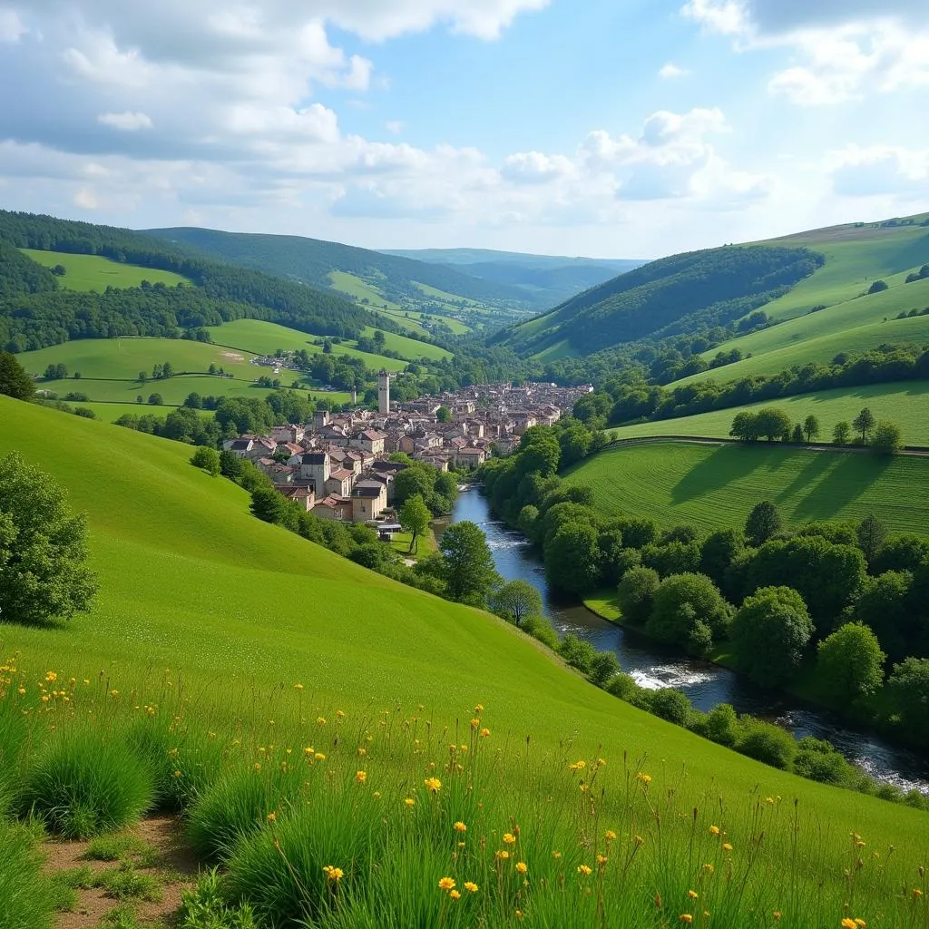 Paysage de Beaumont les Autels