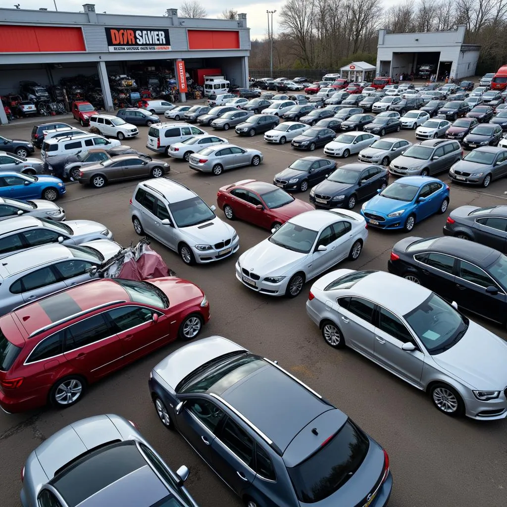 Casse automobile moderne et bien organisée