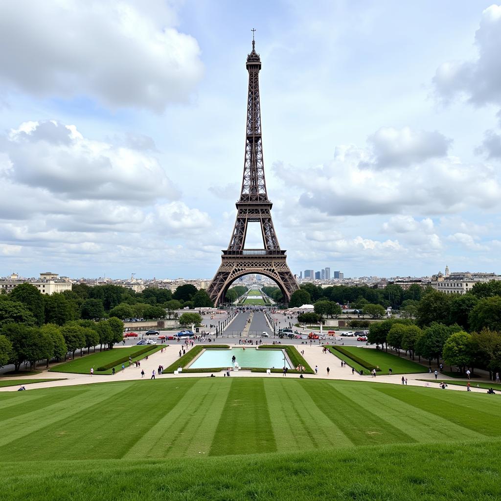 Vue panoramique sur le Champ-de-Mars