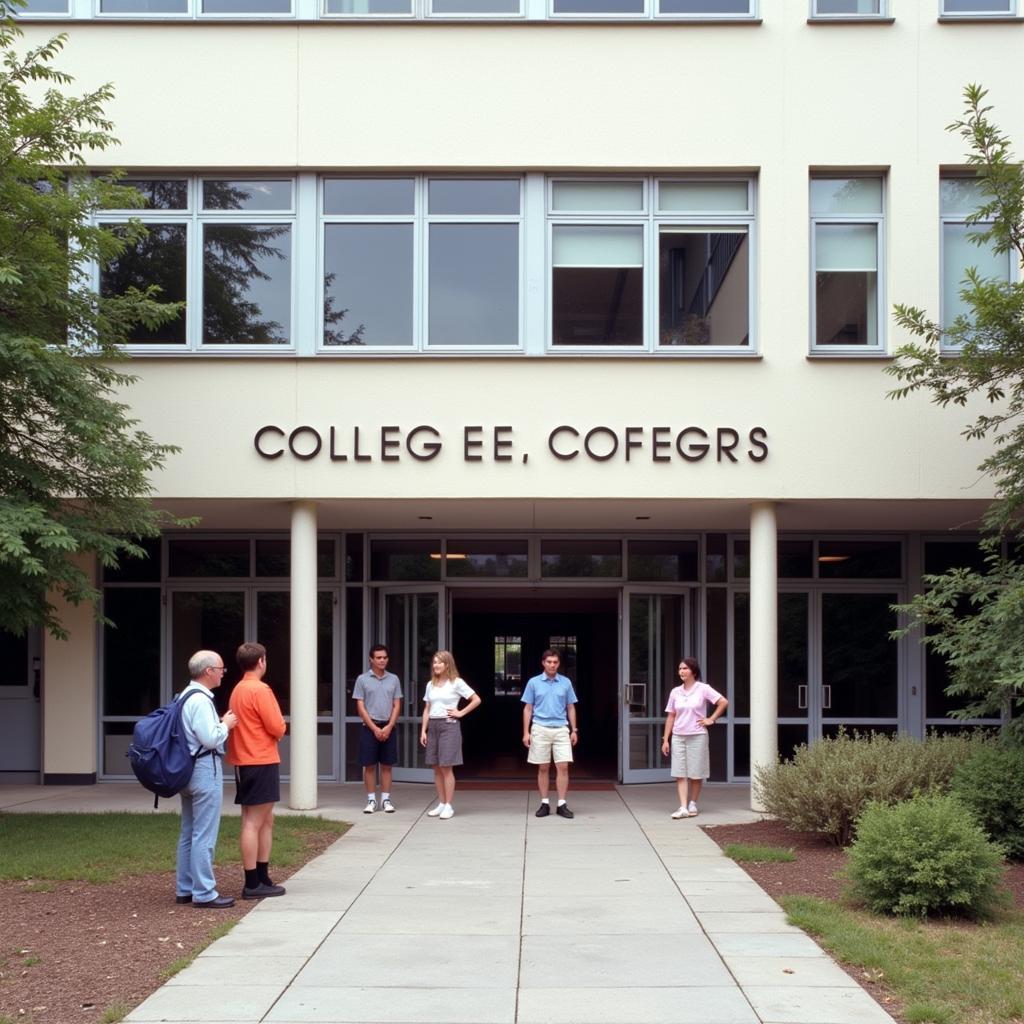 Le Collège des Autels de Charolles en 1990