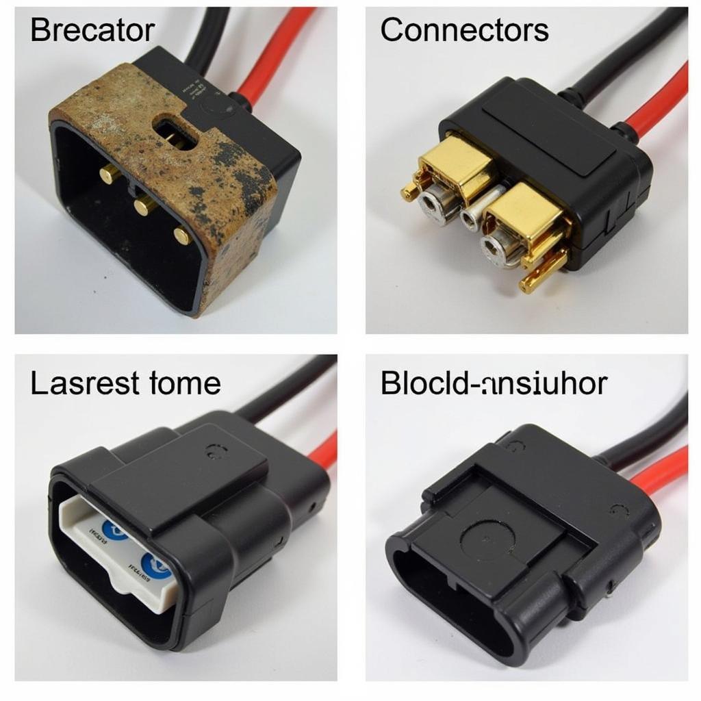 Connecteurs électriques automobiles endommagés