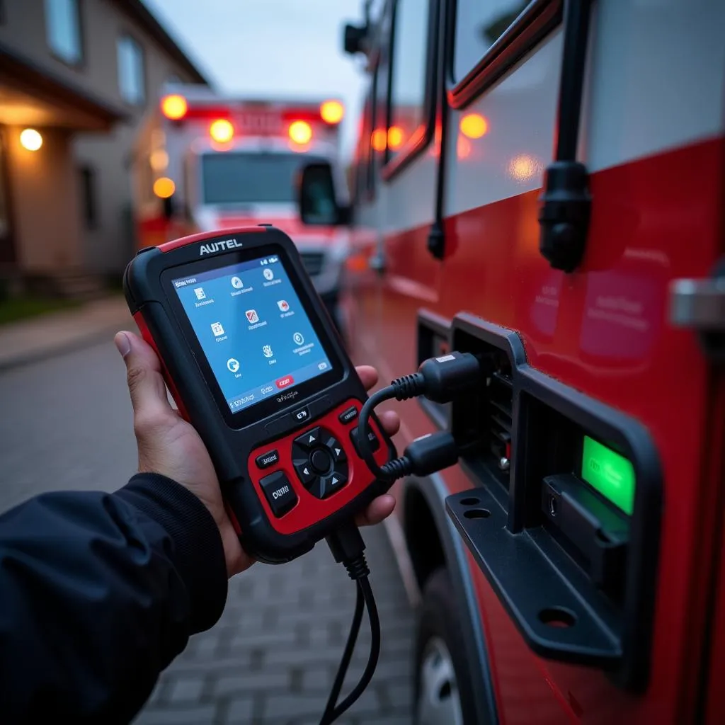 Dépannage d'urgence d'une ambulance