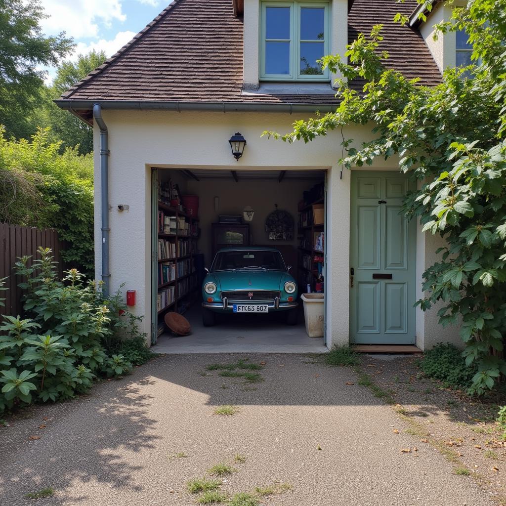 Garage du docteur Guy Vincent à Saint-Laurent-des-Autels