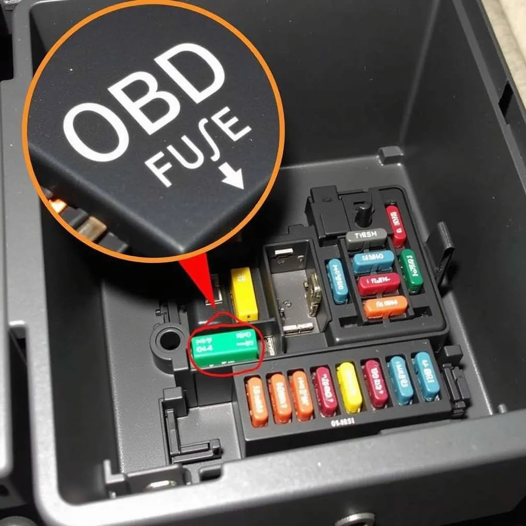 Emplacement du fusible OBD sur un Chevrolet Silverado 2015