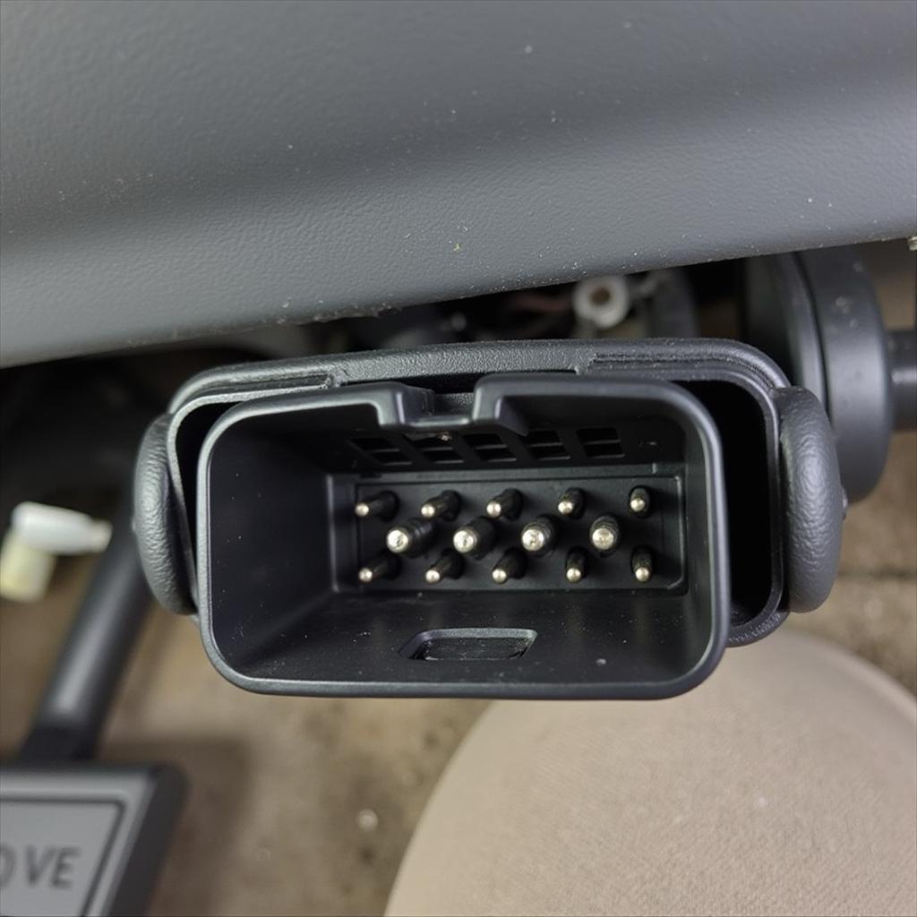 Connecteur OBD sur un Nissan Pickup 1992