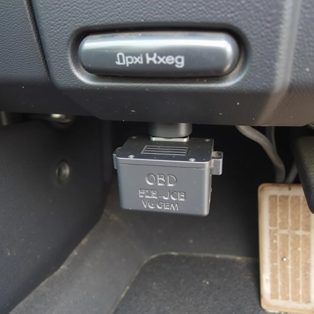 Emplacement du port OBD sur un Jeep Wrangler